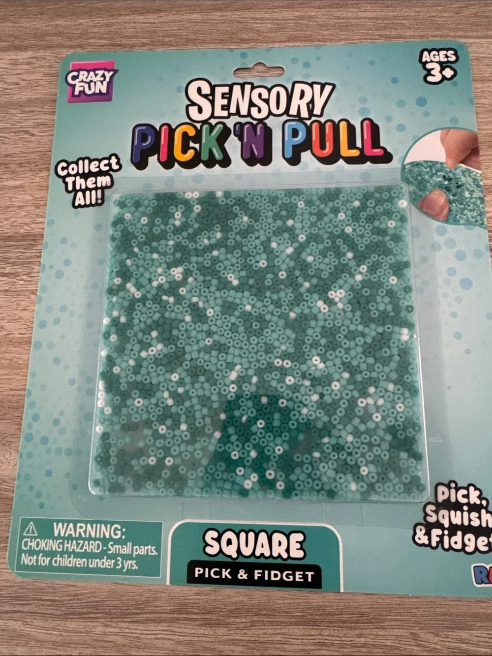 RMS Sensory Pick 'N Pull Kids Toys - Purple, Teal, Yellow Crazy Fun.Set of 3 NEW